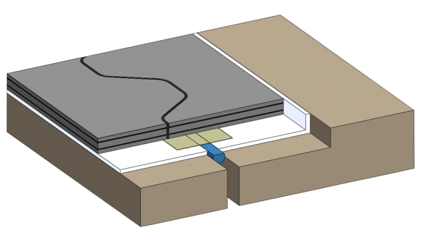 Een schematische tekening van het Floorbridge ST 20/15 profiel