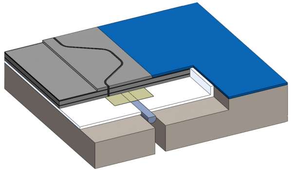 Een schematische tekening van het Floorbridge RC 20/30 profiel