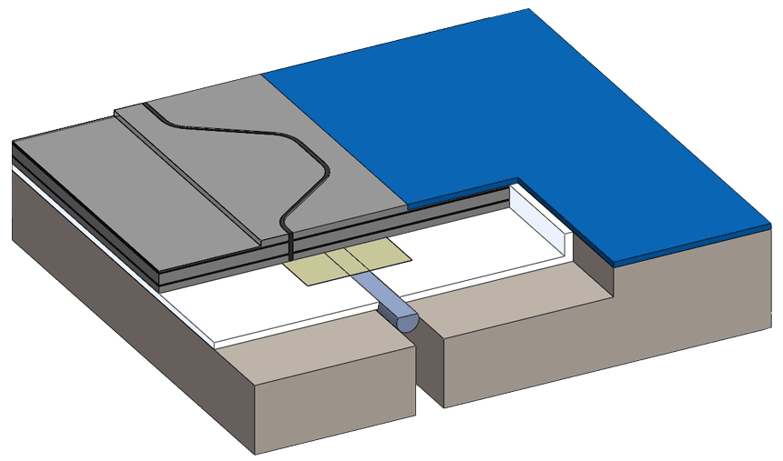 Een schematische tekening van het Floorbridge RC 20/30 profiel